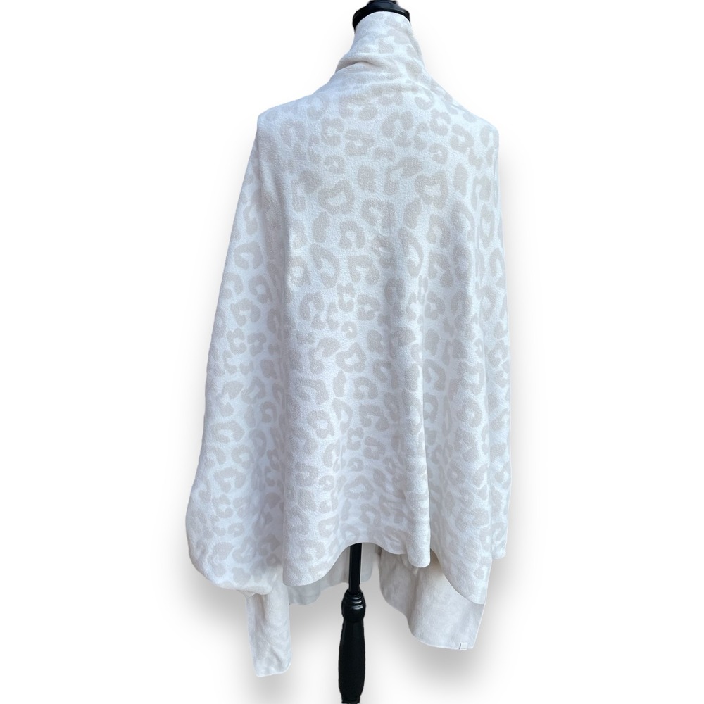 Barefoot Dreams CozyChic Barefoot In the Wild Pashmina Cardigan Cream Stone 1X - Picture 4 of 5